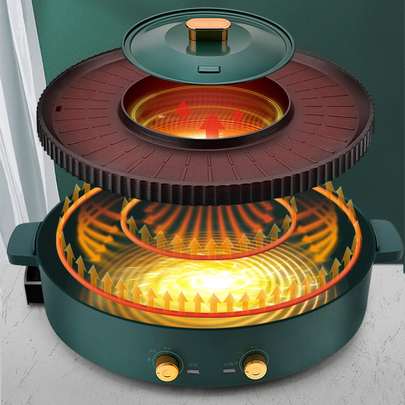 Multi-Function Hot Pot Barbecue One-Piece Pot