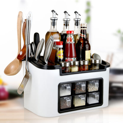 Multifunctional Floor Condiment Storage