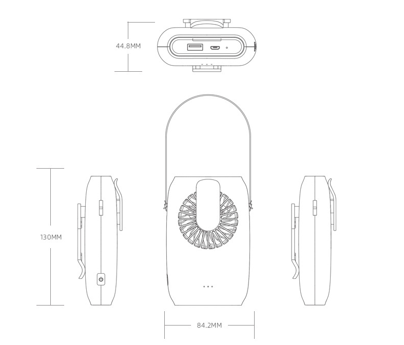 USB charging lazy sports fan