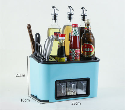 Multifunctional Floor Condiment Storage