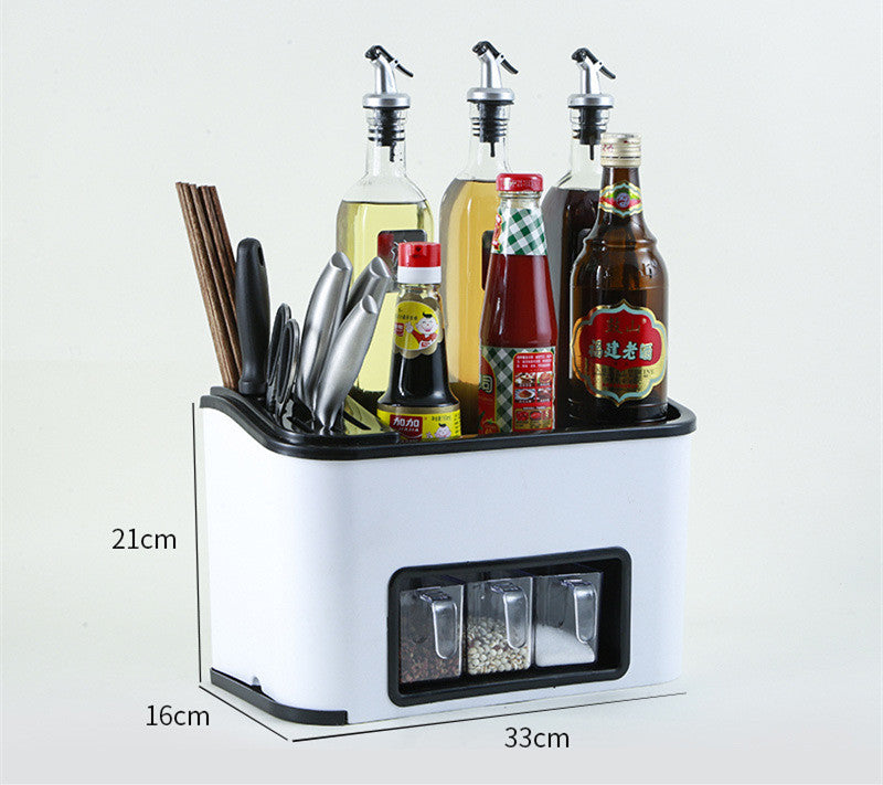 Multifunctional Floor Condiment Storage