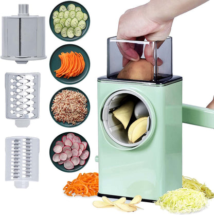 Multifunctional Drum Vegetable Slicer Spiralizer Cutter