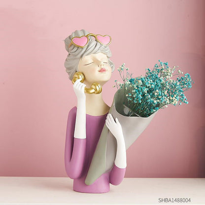 Girl Figurine Resin Sculpture Abstract Art Room