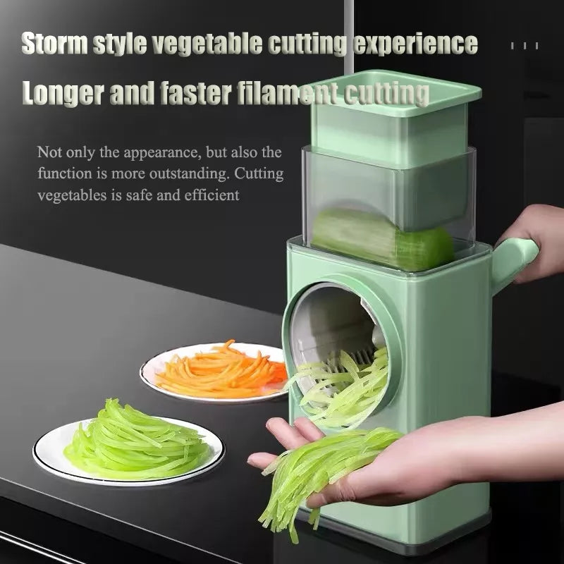 Multifunctional Drum Vegetable Slicer Spiralizer Cutter