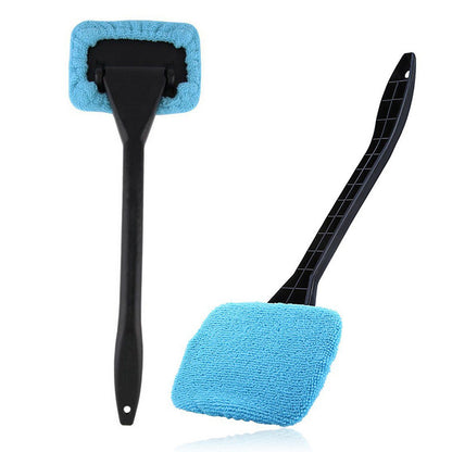 Car Window Cleaner Brush Kit Windshield Cleaning Wash Tool Inside Interior Auto Glass Wiper With Long Handle Car Accessories