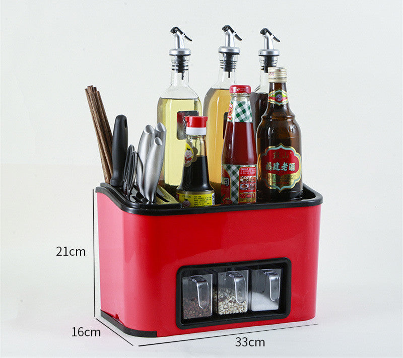 Multifunctional Floor Condiment Storage