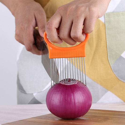 Vegetable Slicer Cutting Aid Holder Guide