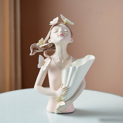 Girl Figurine Resin Sculpture Abstract Art Room