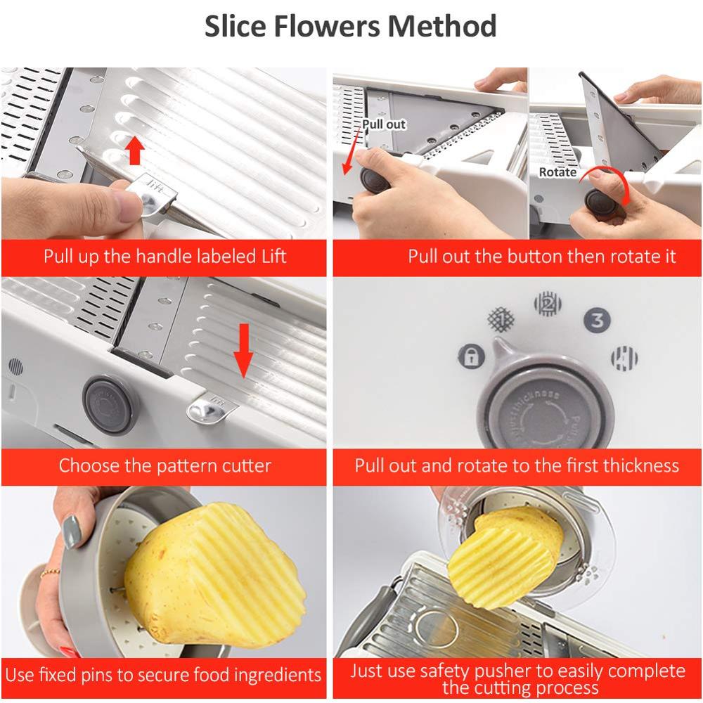 Stainless Steel Vegetable Julienner Potato Slicer